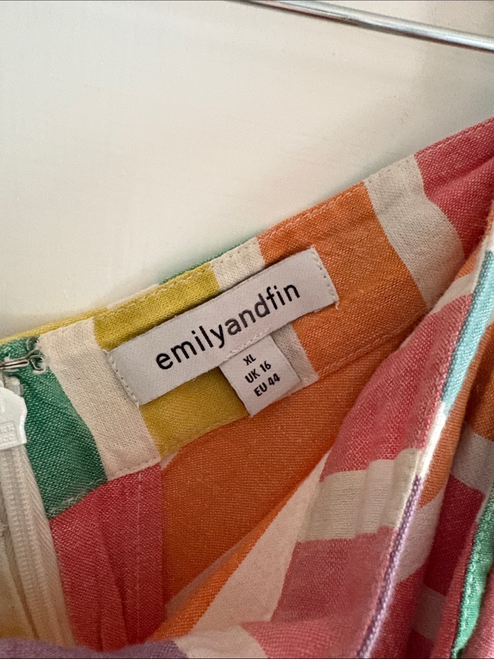 Bright Multicolor Stripe Circle Skirt - Picture 2 of 4